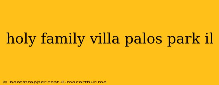 holy family villa palos park il