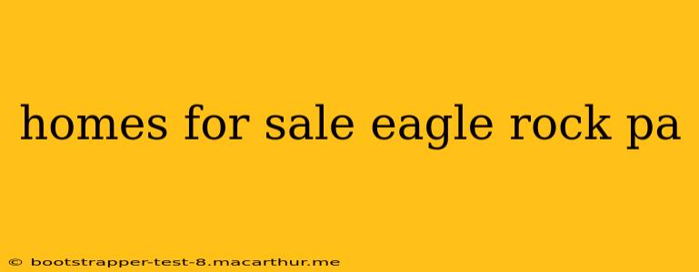 homes for sale eagle rock pa