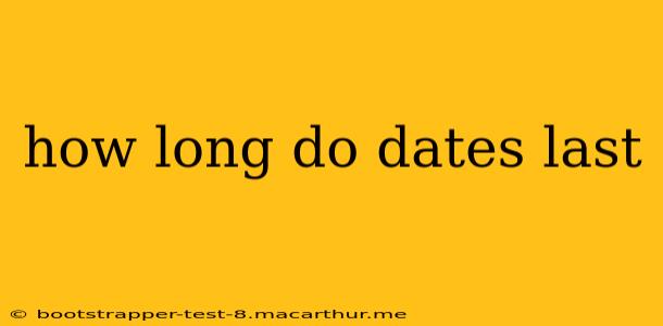 how long do dates last