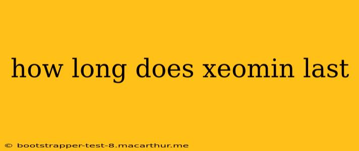 how long does xeomin last