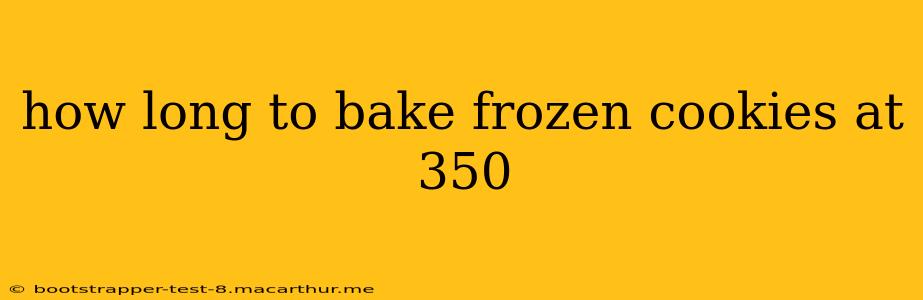 how long to bake frozen cookies at 350