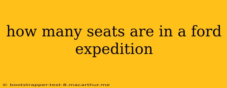 how many seats are in a ford expedition