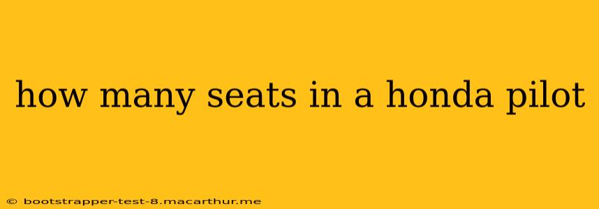 how many seats in a honda pilot