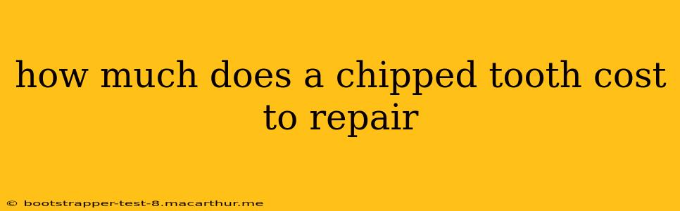 how much does a chipped tooth cost to repair