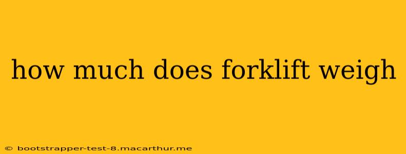 how much does forklift weigh