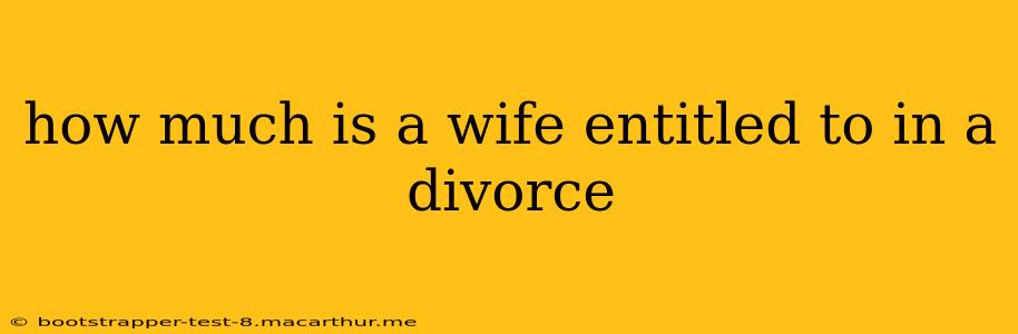 how much is a wife entitled to in a divorce