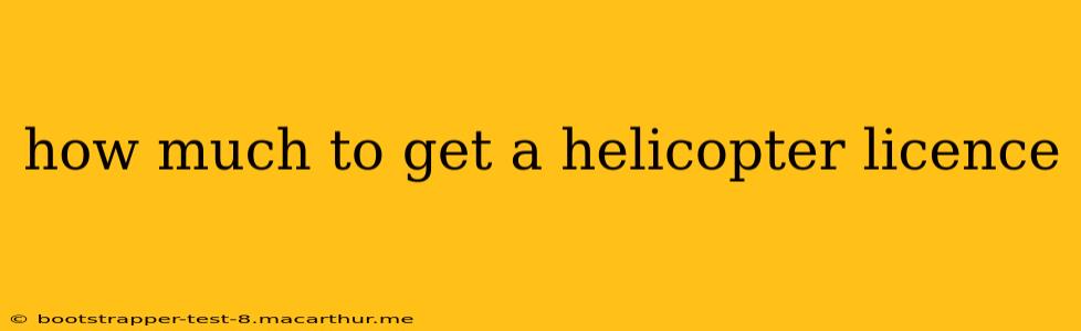 how much to get a helicopter licence
