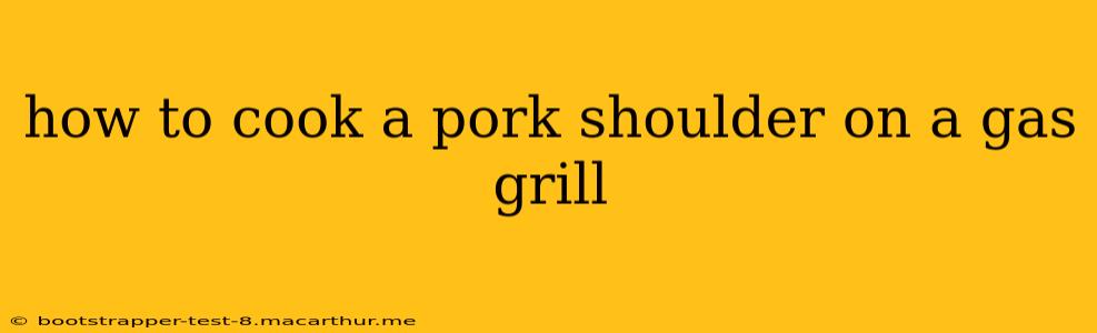 how to cook a pork shoulder on a gas grill