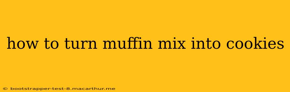 how to turn muffin mix into cookies