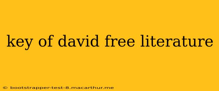 key of david free literature