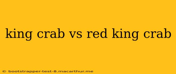 king crab vs red king crab