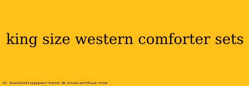 king size western comforter sets