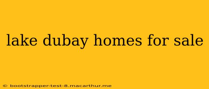 lake dubay homes for sale