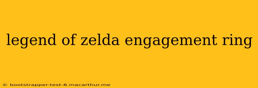 legend of zelda engagement ring