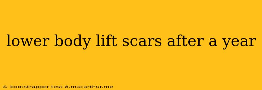 lower body lift scars after a year