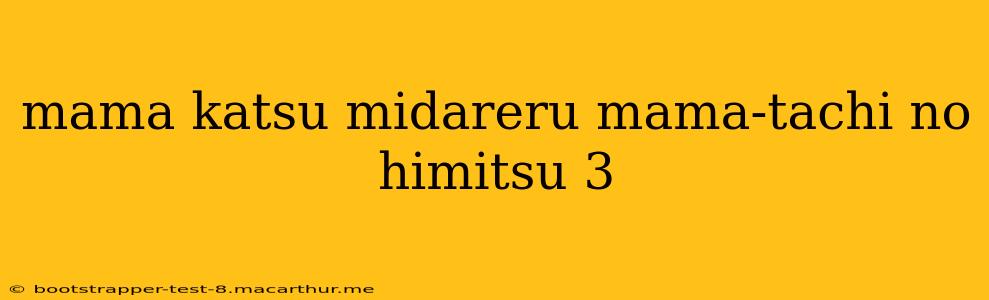 mama katsu midareru mama-tachi no himitsu 3
