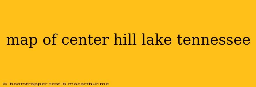 map of center hill lake tennessee