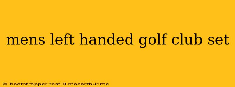 mens left handed golf club set