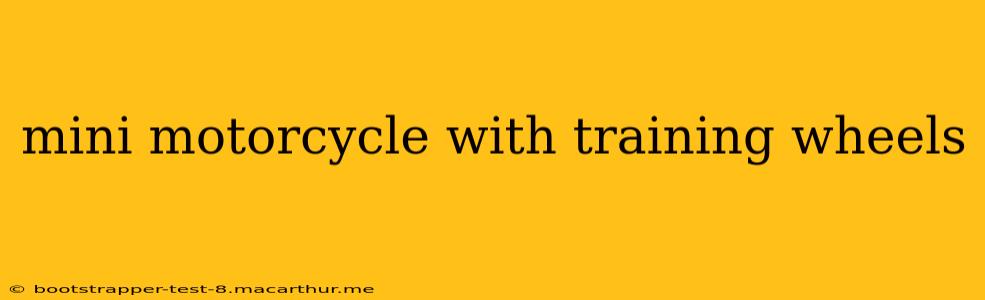 mini motorcycle with training wheels