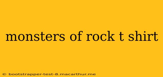 monsters of rock t shirt