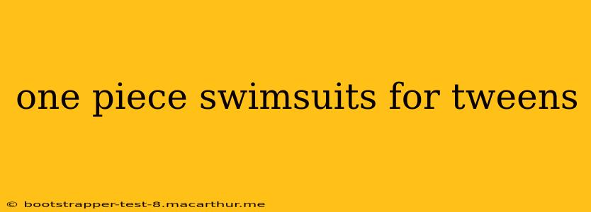 one piece swimsuits for tweens