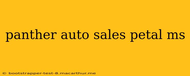 panther auto sales petal ms