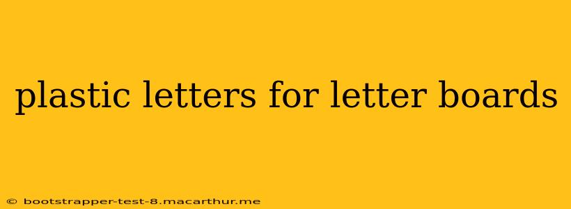 plastic letters for letter boards