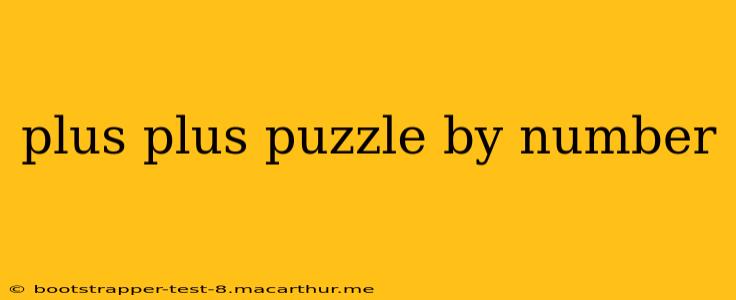 plus plus puzzle by number