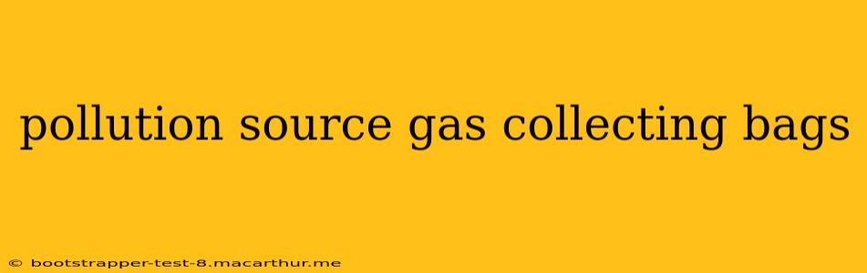 pollution source gas collecting bags
