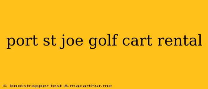 port st joe golf cart rental