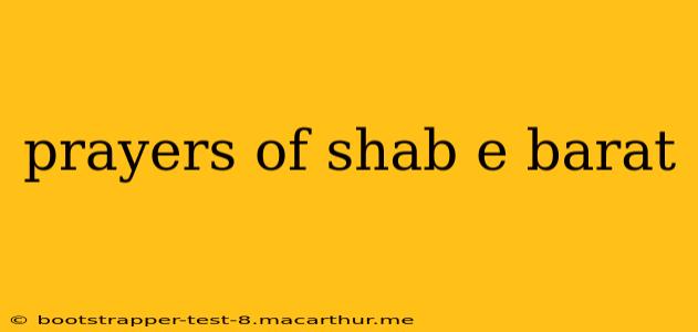 prayers of shab e barat