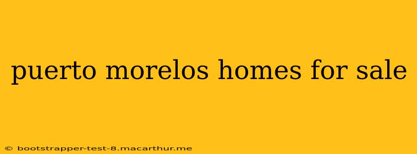 puerto morelos homes for sale