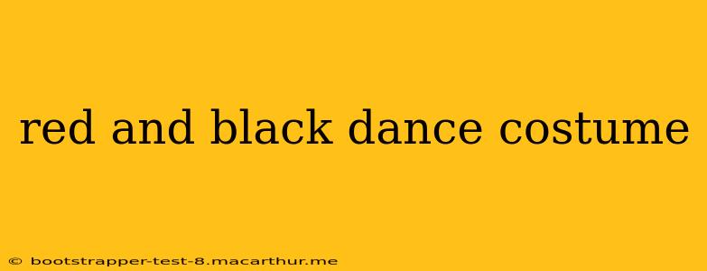 red and black dance costume