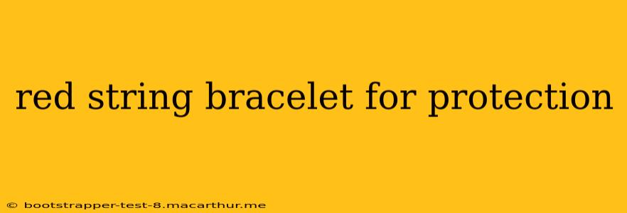 red string bracelet for protection