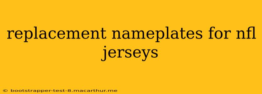 replacement nameplates for nfl jerseys
