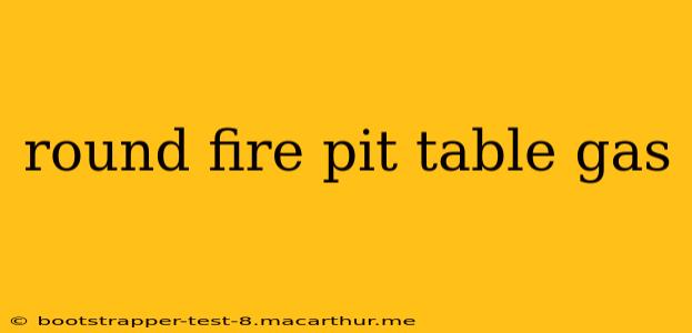 round fire pit table gas