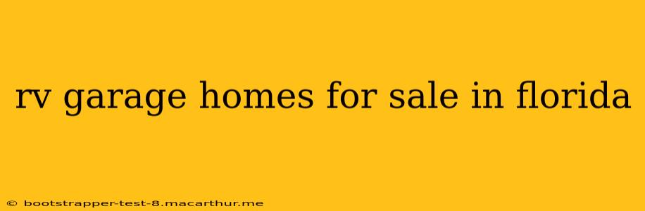 rv garage homes for sale in florida