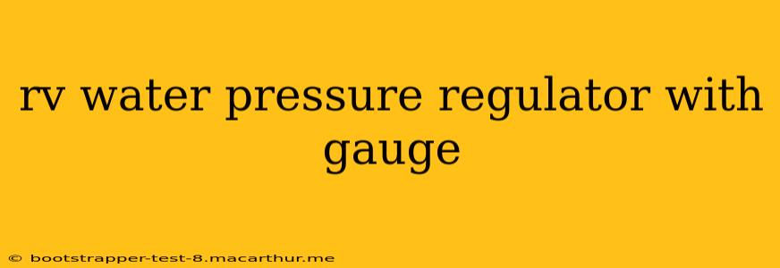 rv water pressure regulator with gauge