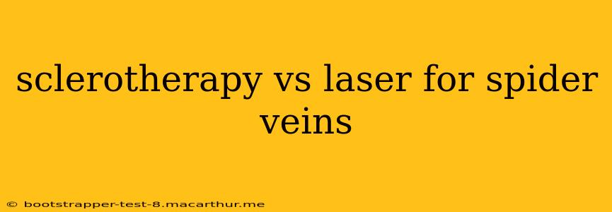 sclerotherapy vs laser for spider veins