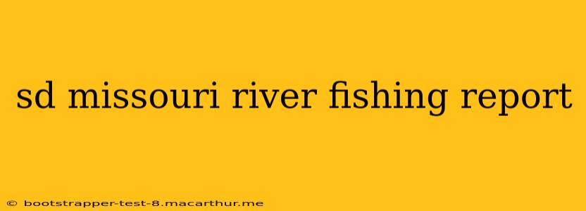 sd missouri river fishing report