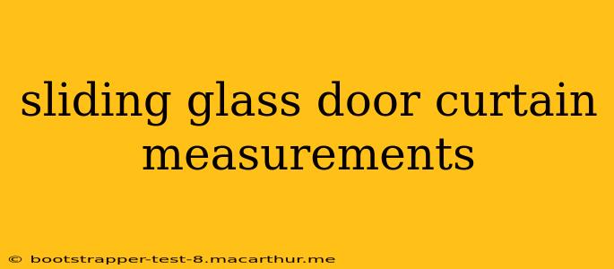 sliding glass door curtain measurements