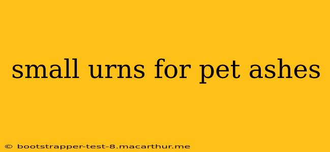 small urns for pet ashes