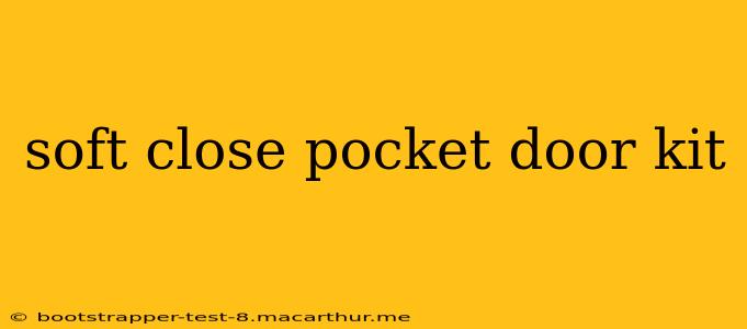 soft close pocket door kit