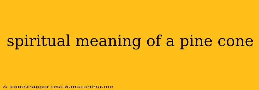 spiritual meaning of a pine cone