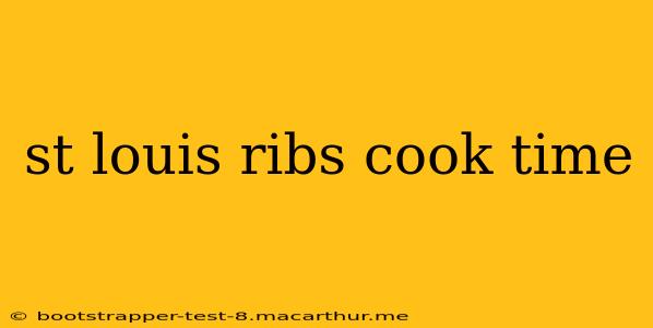 st louis ribs cook time
