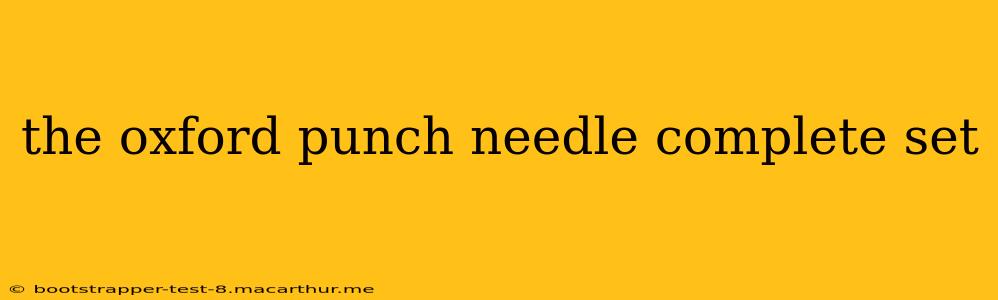 the oxford punch needle complete set