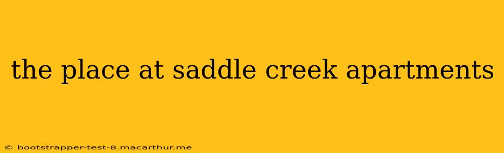 the place at saddle creek apartments
