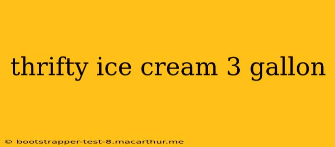 thrifty ice cream 3 gallon