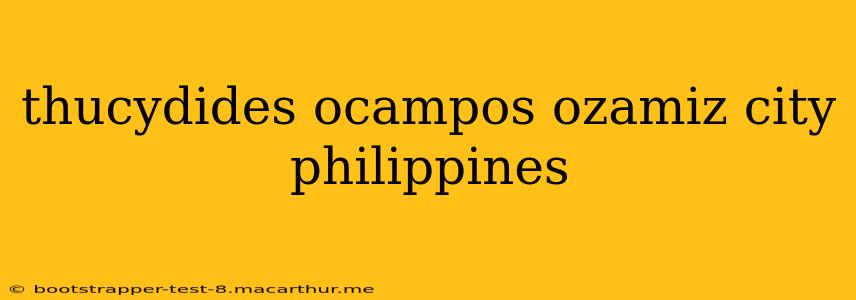 thucydides ocampos ozamiz city philippines