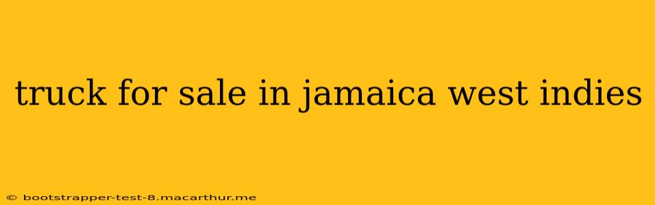 truck for sale in jamaica west indies